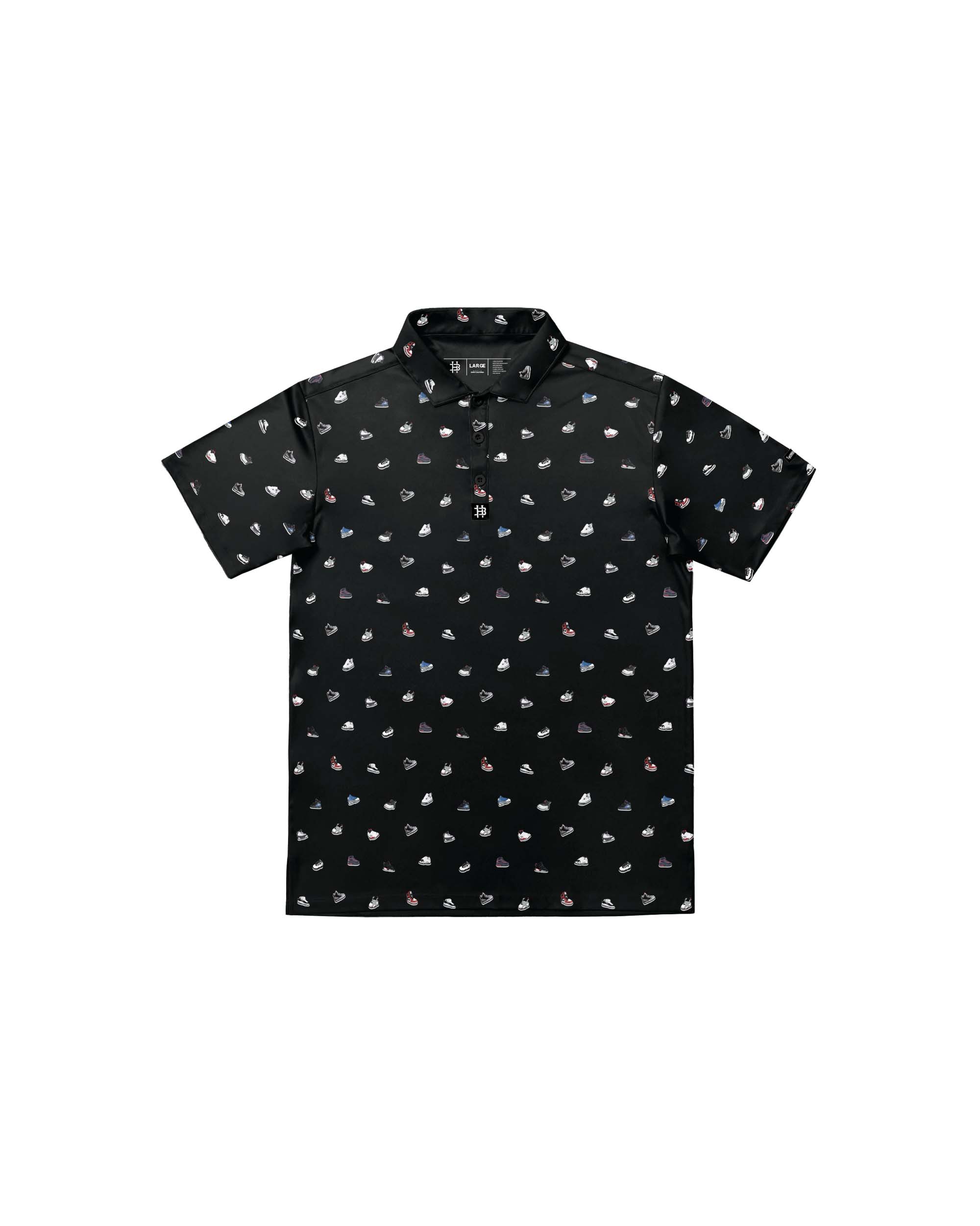 Babyfeet Black Modern Performance Polo