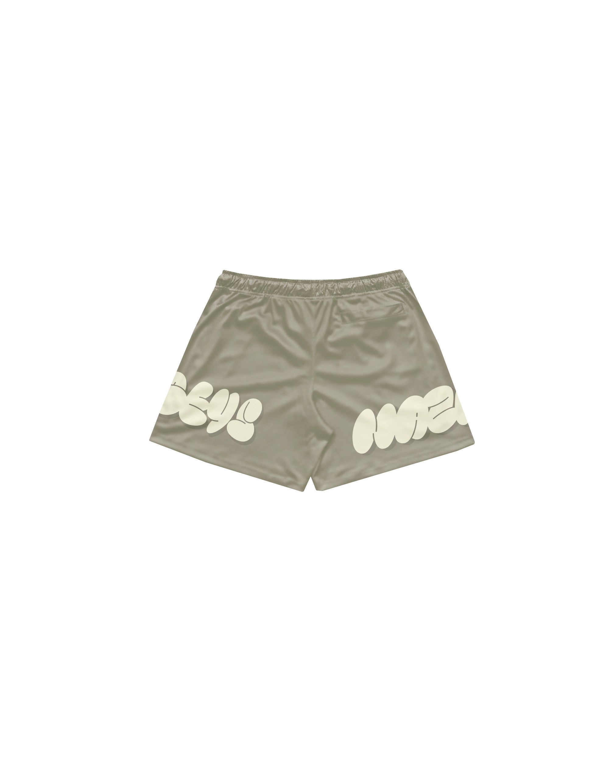 Light Olive Bubble Graffiti 6" Range Shorts