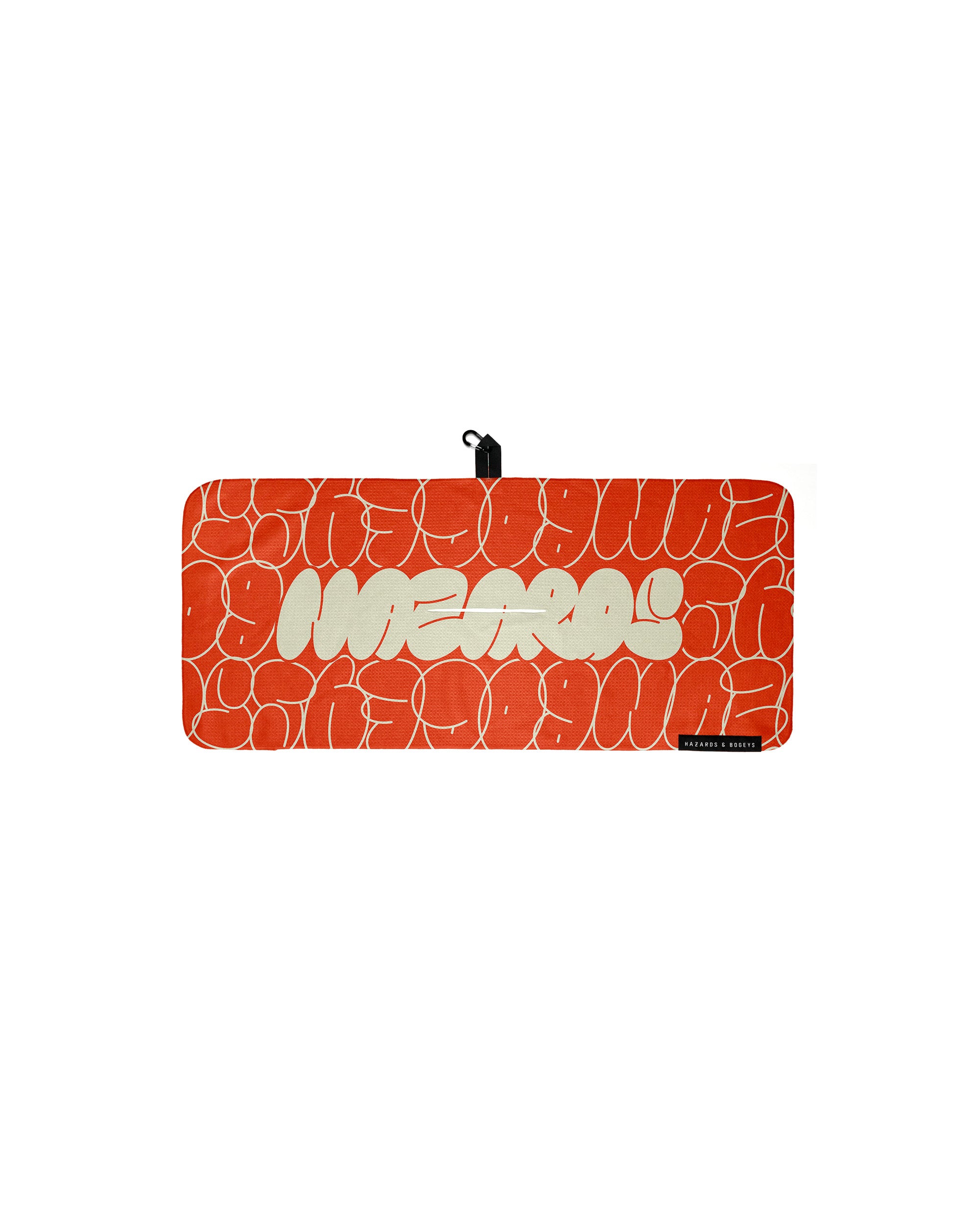 Orange Bubble Graffiti Tour Towel