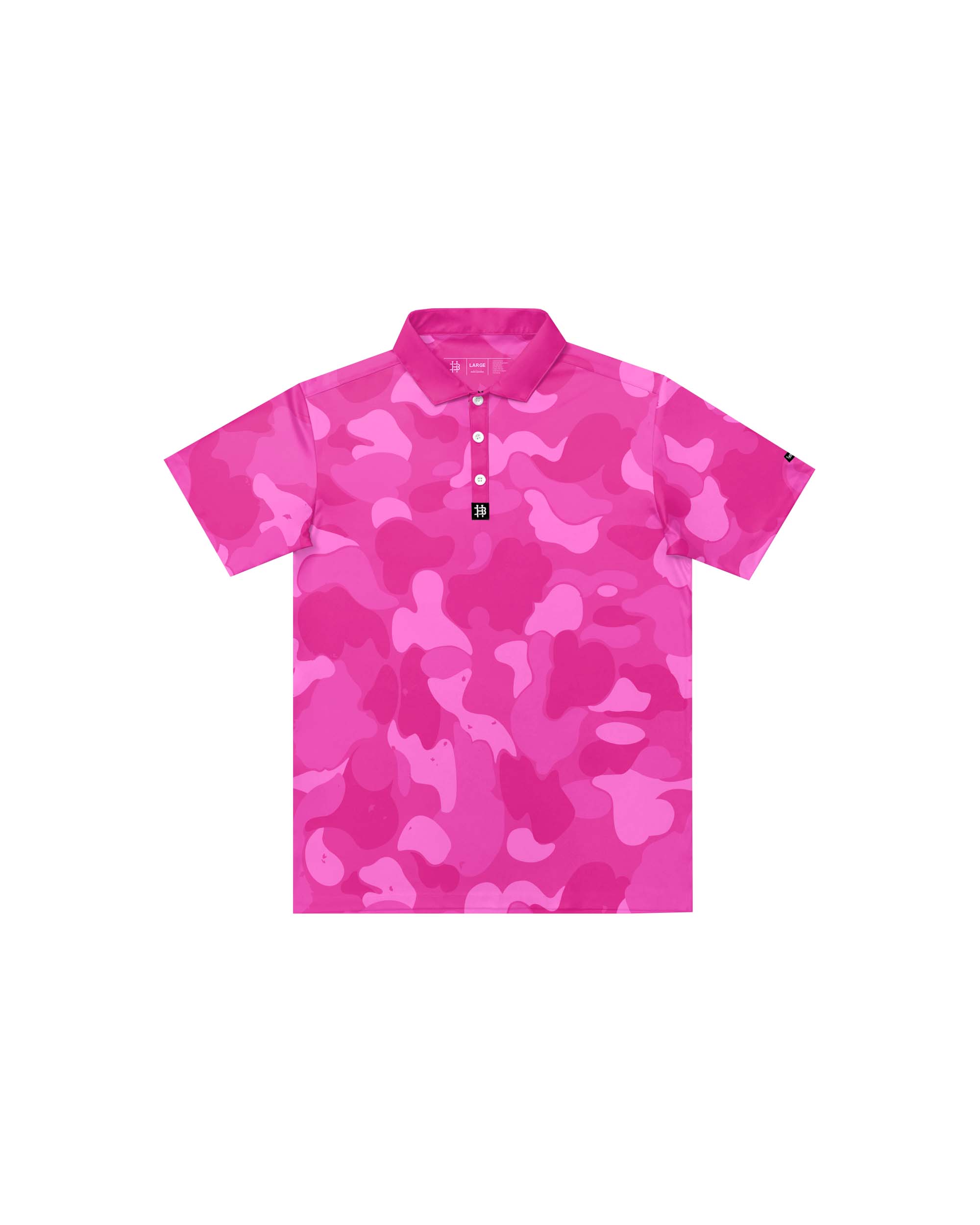 Electric Pink Camo Modern Performance Polo
