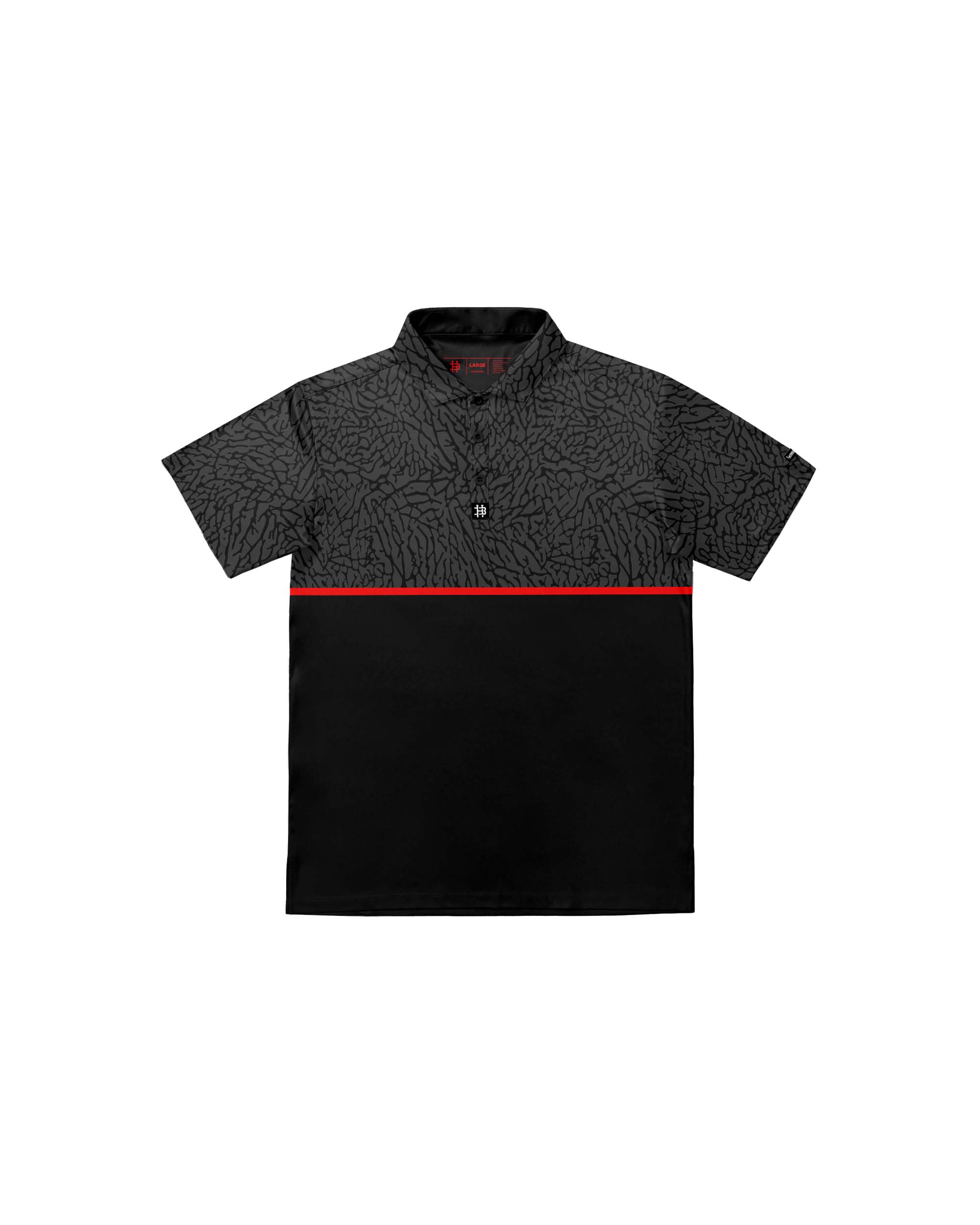Elephant Print BRED Modern Performance Polo