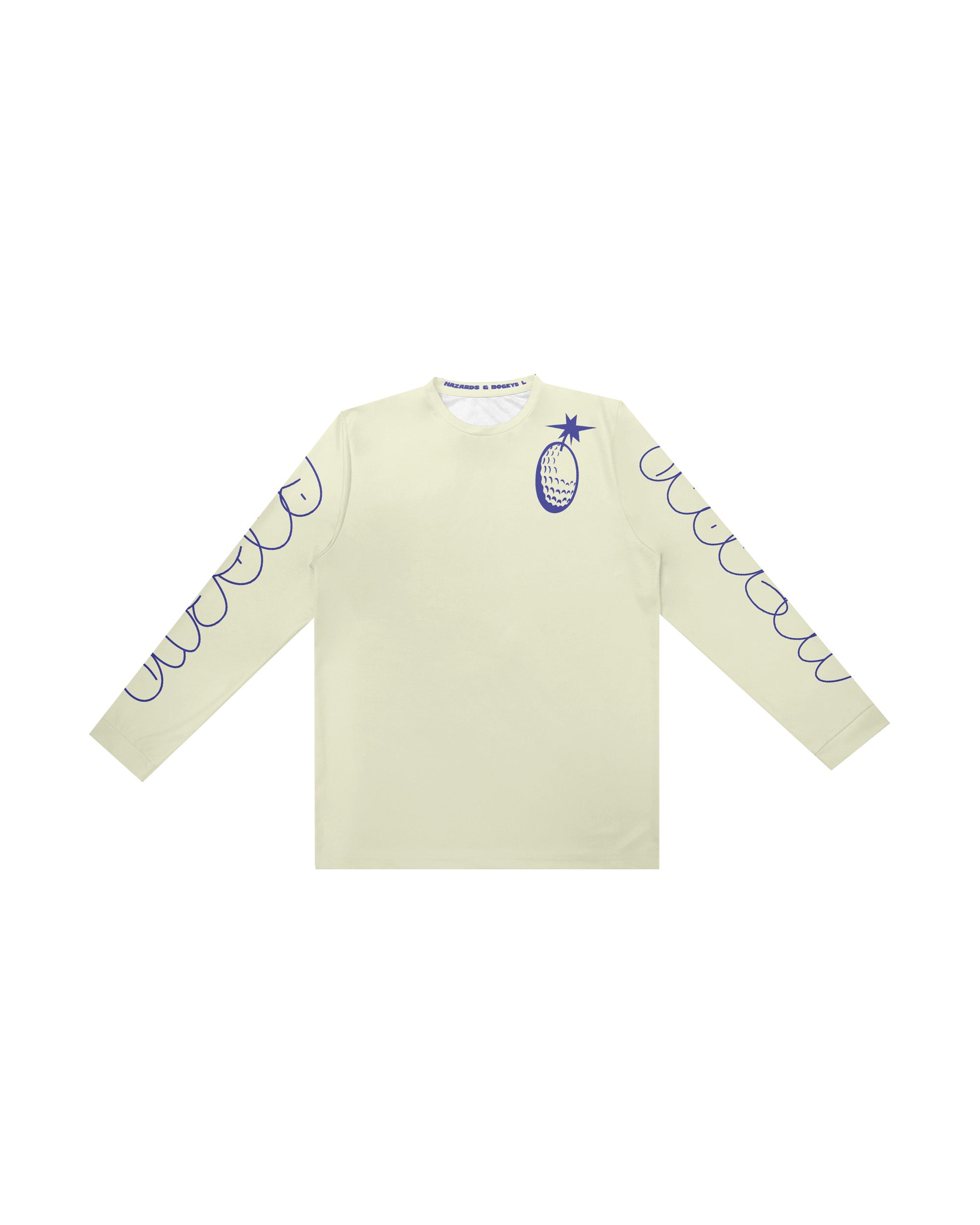 Blue Tee Box Long Sleeve Shirt