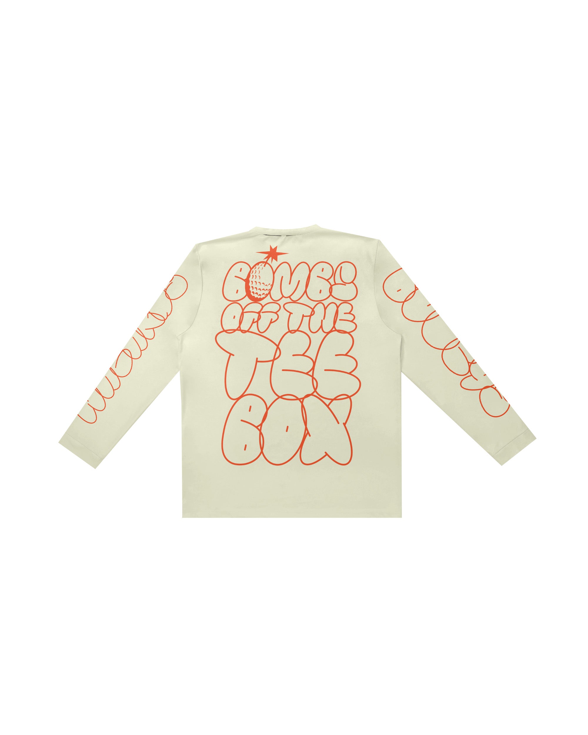 Orange Tee Box Long Sleeve Shirt