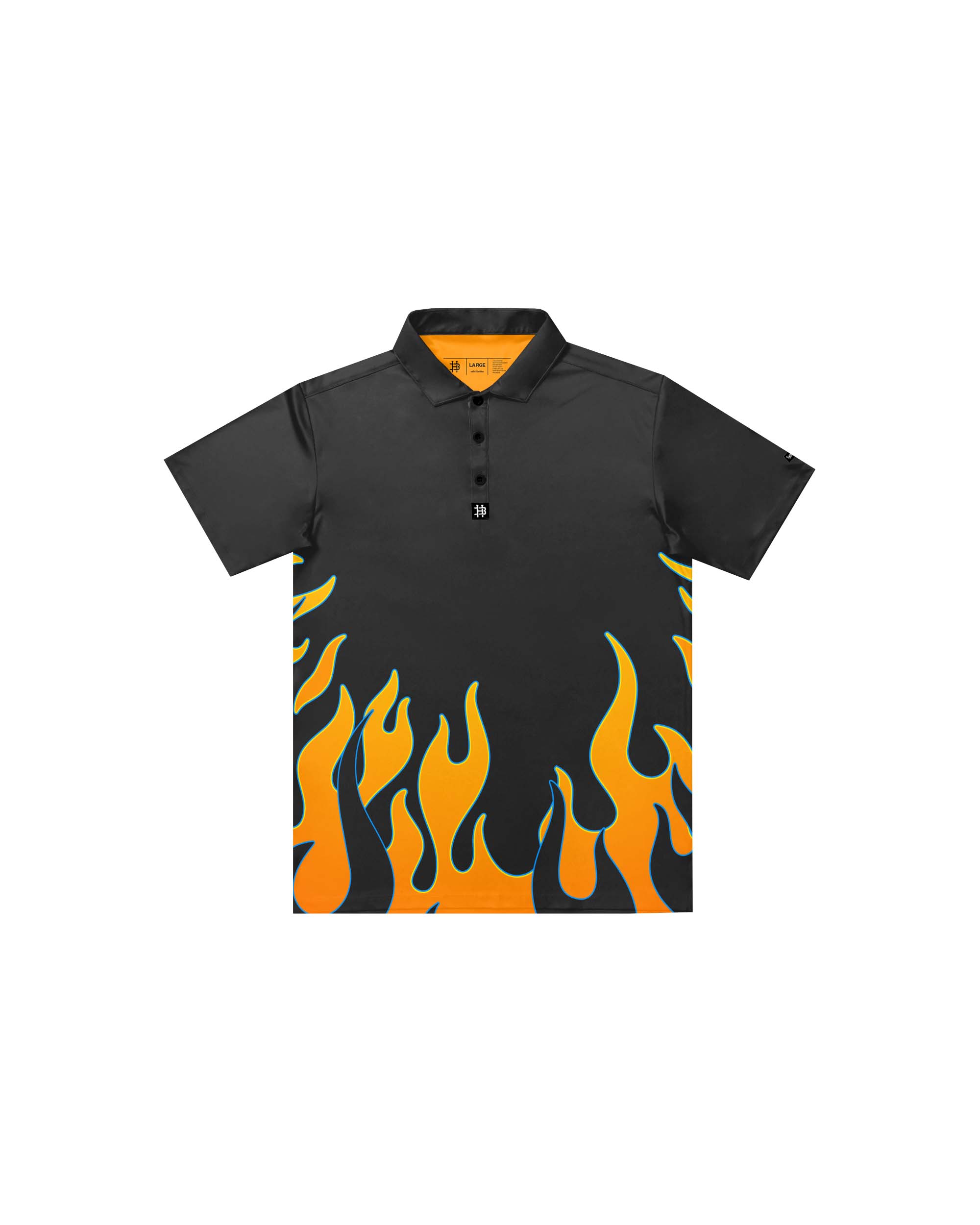 Vintage Flames Modern Performance Polo