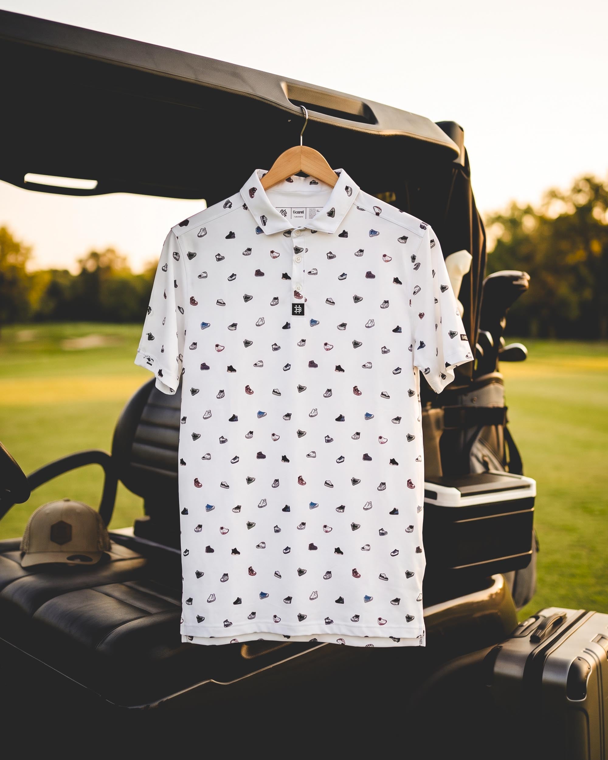 Babyfeet White Modern Performance Polo