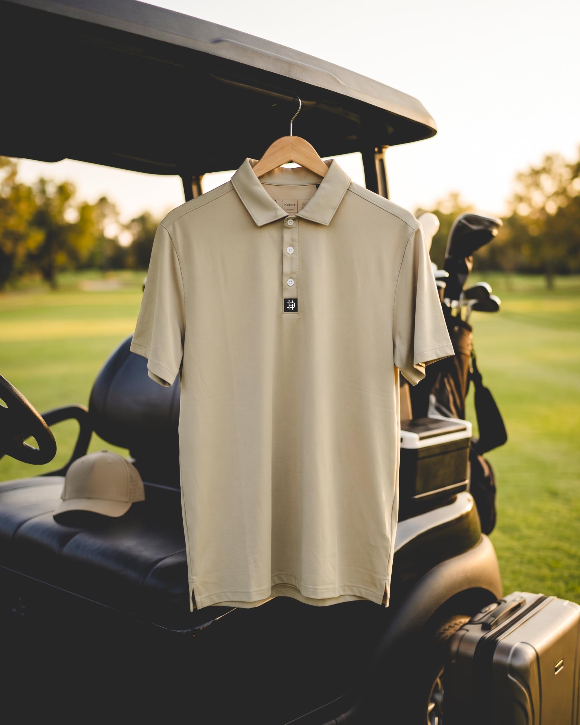 Sand Modern Performance Polo