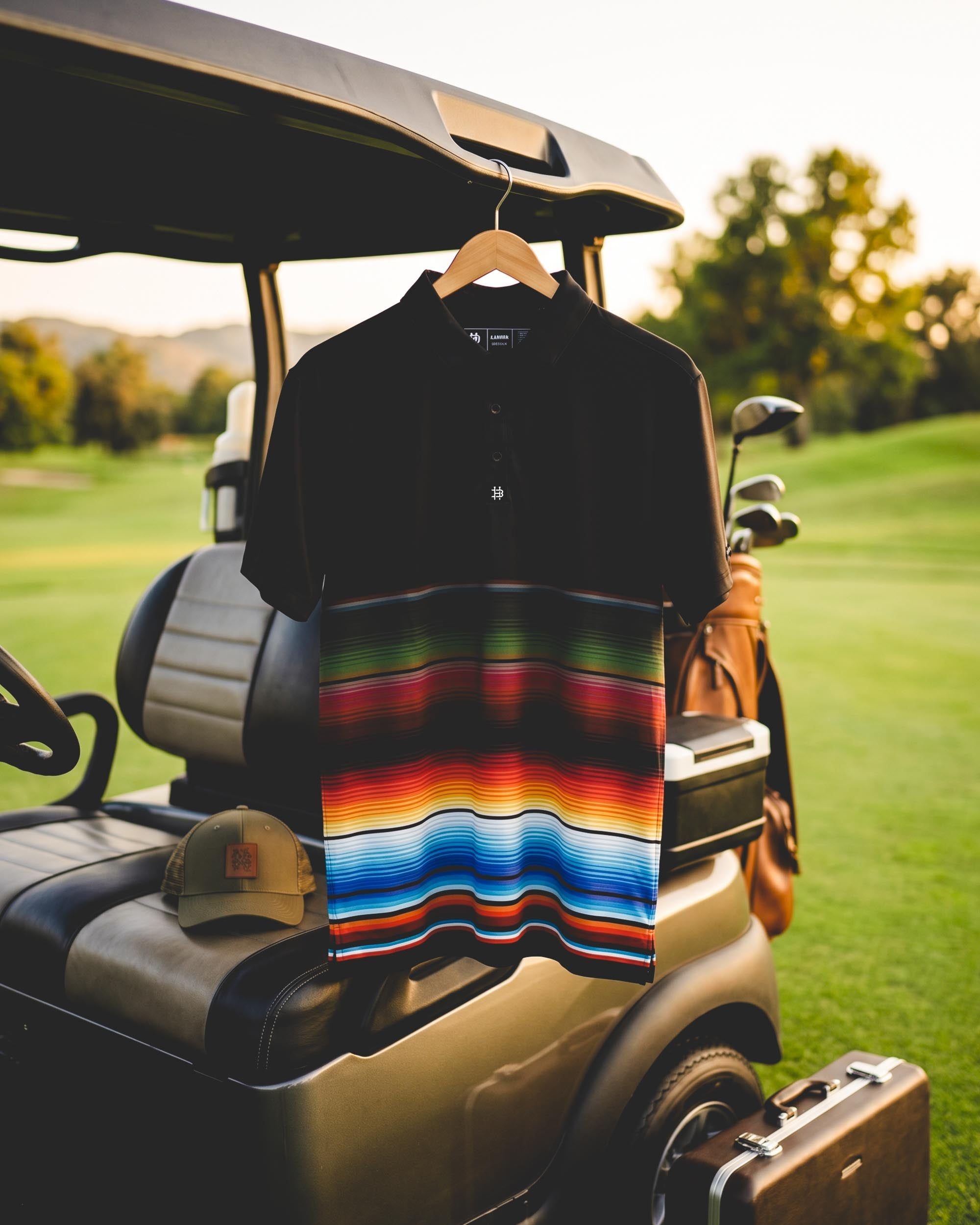 Sarape Dark Modern Performance Polo