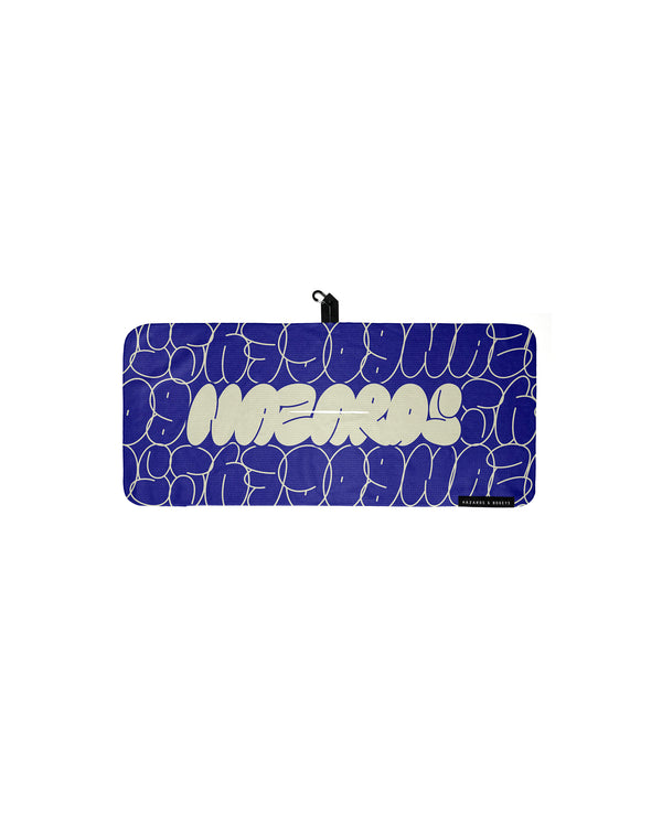 Blue Bubble Graffiti Tour Towel