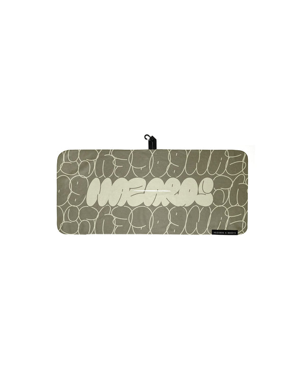 Light Olive Bubble Graffiti Tour Towel