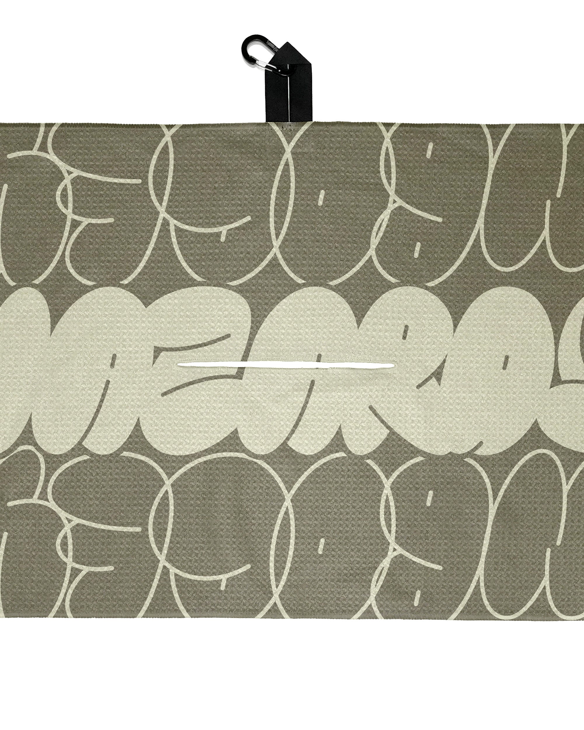 Light Olive Bubble Graffiti Tour Towel