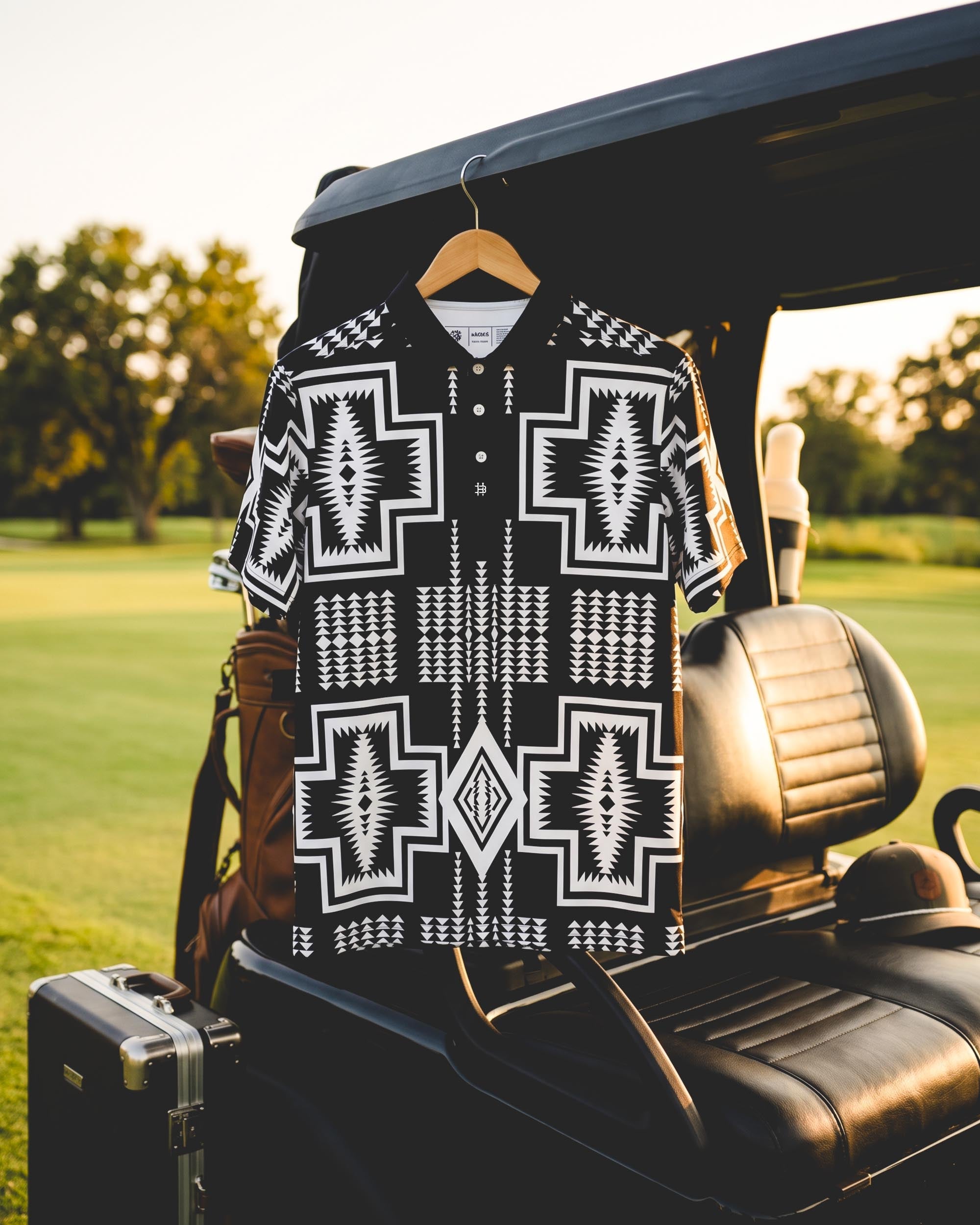 Mono Mosaic Modern Performance Polo