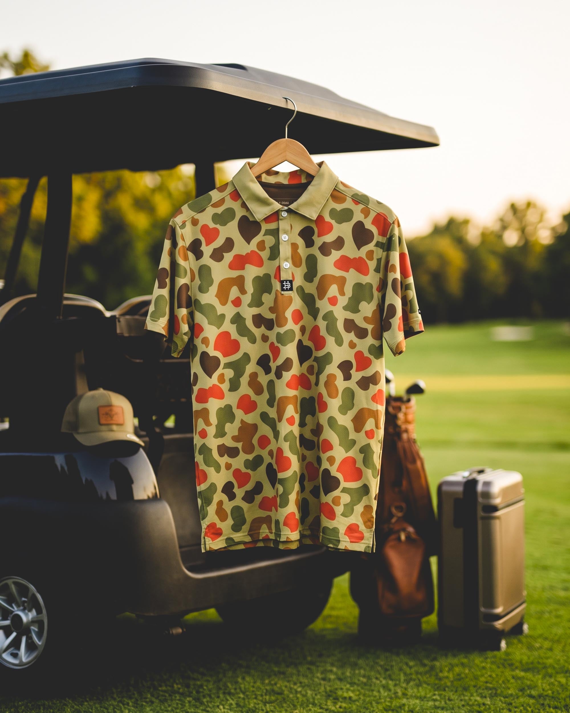 Safari Brown Modern Performance Polo